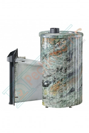 Дровяная банная печь Ферингер Малютка ПФ "Жадеит перенесённый рисунок" до 18 м³