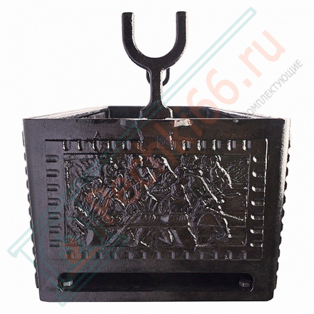 Мангал чугунный Нормандия-2, с полкой (Литтех)