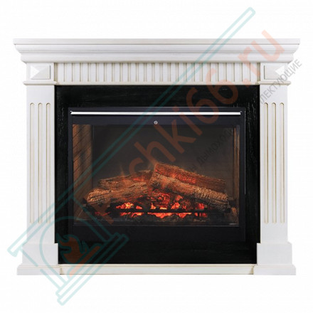 Каминокомплект America - Белый дуб с патиной с электроочагом Symphony 30'' DF3020-INT