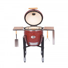 Гриль из керамики с ножками и столиками Le Chef Red (Monolith)