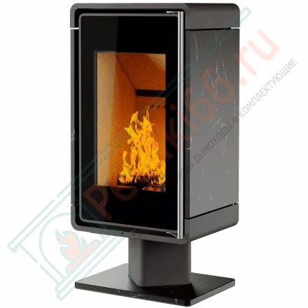 Печь-камин КУБ ПК 4581 камень на низкой ноге (Астов)