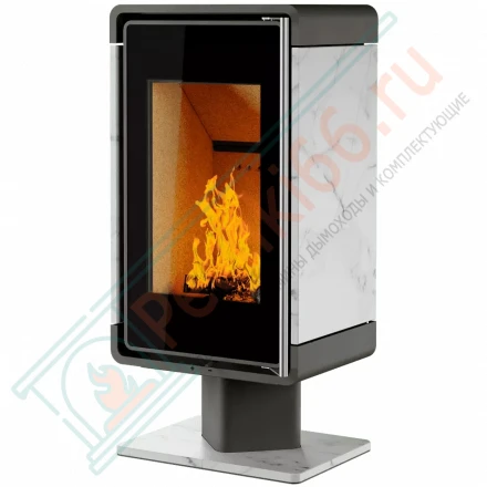 Печь-камин КУБ ПК 4581 камень на низкой ноге (Астов)
