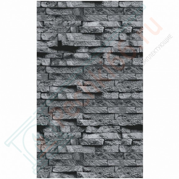 Плита ФАСПАН Серый камень №1008 Вертикаль 8мм 1200х600мм (Везувий) в Сургуте