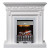 Каминокомплект Valletta - Белый (Ширина 1040 мм) с очагом Danville Chrome FB2