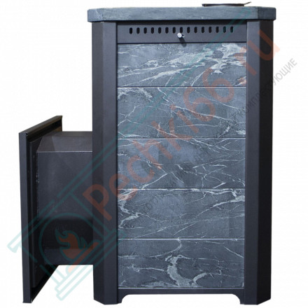 Печь банная Сказка пироксенит, удлиненная топка (Варвара)