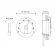 Термометр для сауны Cariitti белый, требуется 1 оптоволокно D=2-4 мм