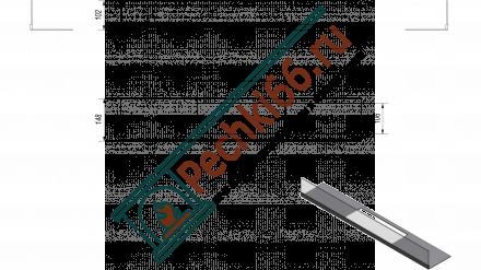 Стекло декоративное для биокамина JULIET/1100 (Kratki)