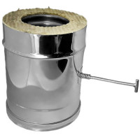 Задвижка повортная V50R с изол (AISI-321/0,8-AISI-304/0,5) d-130/230 (Вулкан-Cerablanket)