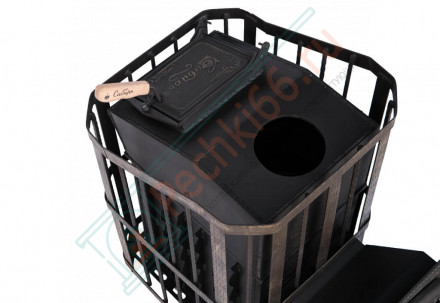 Банная печь "Сибирь-40" (дверка 545х545) с закрытой каменкой (Сибирь-Премиум)