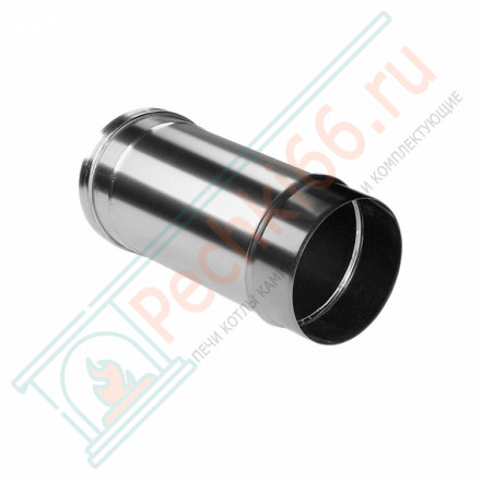 Труба прямая L=250 без изол (НЕРЖ-321/0,8) d-130 (Дымок-Lux)