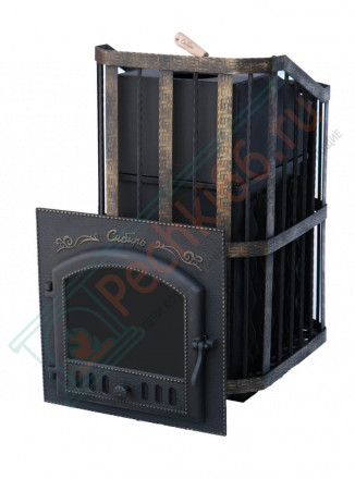 Печь для бани "Сибирь-25" (дверка 545х545) с закрытой каменкой (Сибирь-Премиум)