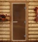 Дверь для бани и сауны Престиж лайт бронза матовая, 1900х700 по коробке (DoorWood) в Сургуте