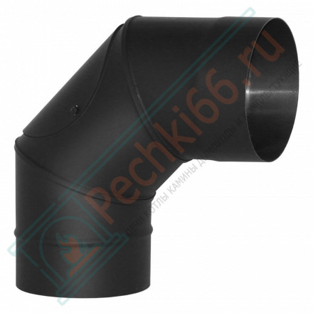 Отвод VBR 90º с ревизией, черный (НЕРЖ-439/0,8) d-180 (Вулкан)