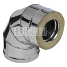 Сэндвич колено 90° (НЕРЖ-430/0,8-НЕРЖ-430/0,5) d-130/200 (Ferrum HF) Сэндвич колено 90° (НЕРЖ-430/0,8-НЕРЖ-430/0,5) d-130/200 (Ferrum HF)