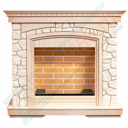 Портал Glasgow - Слоновая кость с патиной/Белый (Высота 1080мм)