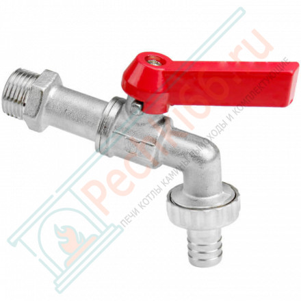 Кран шаровый водоразборный с флажковой ручкой 3/4" (Hydrosta)