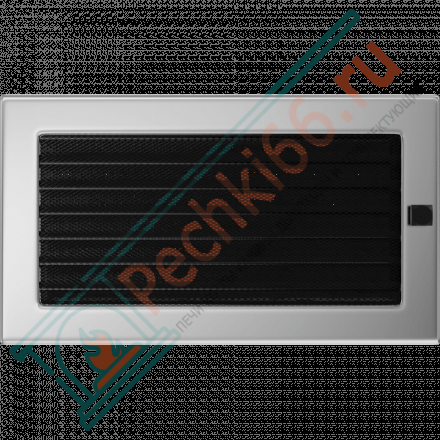 Вентиляционная решетка для камина с жалюзи 170х300, никелированная (FireWay)