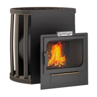 Печь для бани Булава 16, панорама (Сабантуй) до 16м3