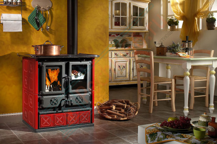 Печь с варочной поверхностью Rosetta Maiolica, цвет бежевый (La Nordica)