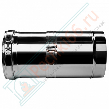 Труба V50R телескопическая с изол L=260-380 (AISI-321/0,8-AISI-304/0,5) d-120/220 (Вулкан-Cerablanket)