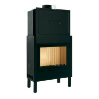 Стальная топка HT 600 с хромированной дверцей  (Piazzetta) 10 кВт