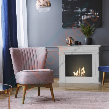 Биокамин DECEMBER, белый (Kratki)