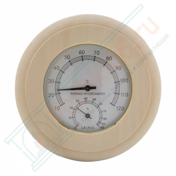 Термогигрометр ТН-10-L липа, круг (212F) в Сургуте