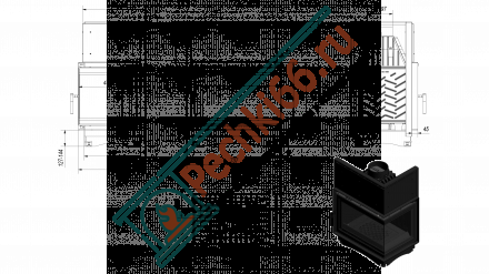 Чугунная топка Zuzia right BS Deco (Kratki)