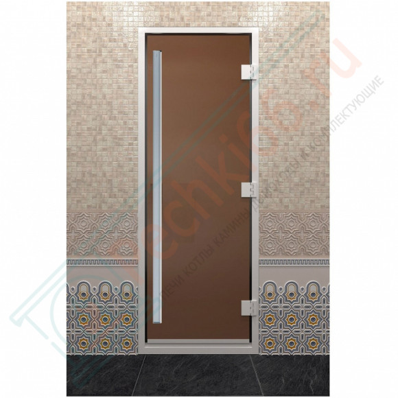 Стеклянная дверь DoorWood «Хамам Престиж Бронза матовая» 2000х700 мм в Сургуте