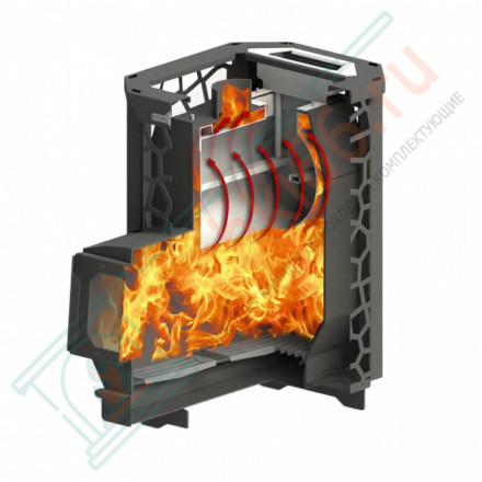 Печь для бани Hard 16L Хохлома Панорама (Сталь-Мастер)
