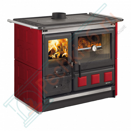 Печь с варочной поверхностью Rosa Maiolica XXL, цвет бордовый (La Nordica)