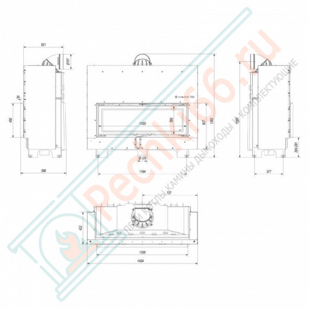 Стальная топка MB120/G (Kratki)